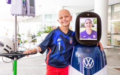 Volkswagen teams up with OhmniLabs™ on custom robot to provide matchday access for young soccer fans