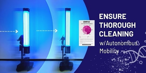 Ensure thorough cleaning, OhmniClean UV-C Disinfection Robot