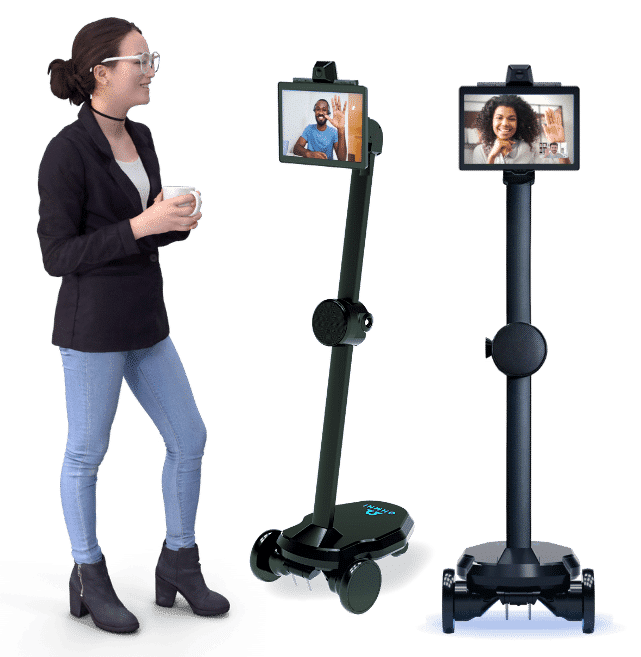 Our telepresence robot is built for natural interaction and movement
