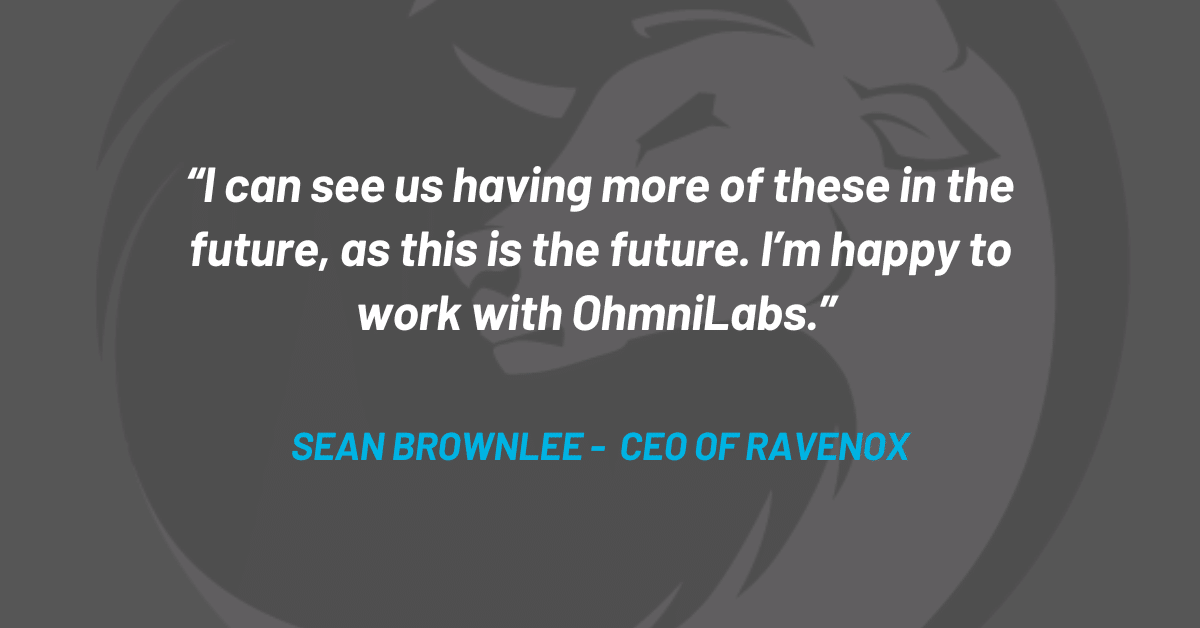 A quote from Ravenox CEO, Sean Brownlee, about using a telepresence robot. “I can see us having more of these in the future, as this is the future. I’m happy to work with OhmniLabs.”
