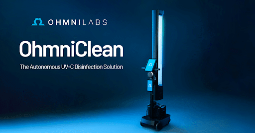 OhmniClean Autonomous UV-C Disinfection Robot