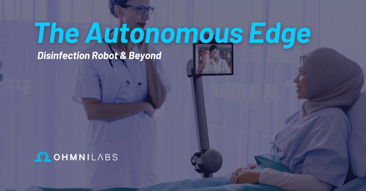Feature image showing the blog title -- The Autonomous Edge: Disinfection Robot & Beyond